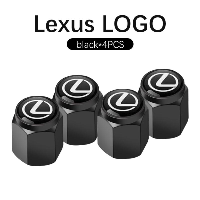 4Pcs 3D Metal Wheel Tire Valve Caps dust-proof Cover For Lexus ES GS GX IS LS LX 460 RC 300h RX270 350 450h RC Car Accessories
