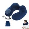 U-образная подушка Надувная подушка для защиты шеи Подушка для путешествий на открытом воздухе Подушка для самолета Подушки для дневного сна в офисе Эластичная поддержка шеи