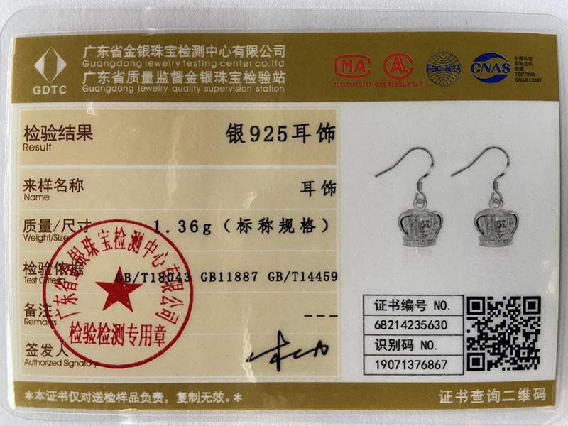 Серьги-подвески из стерлингового серебра 925 пробы с короной и цирконием класса ААА, модные свадебные украшения