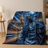 3D Плюшевое одеяло с изображением легендарных рэперов, звезд хип-хопа, мультяшных персонажей. Уютное, мягкое покрывало для дома, спальни, кровати, дивана. Подарок.