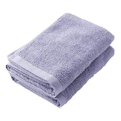 Mukotowel Ежедневные банные полотенца, Полотенца Senshu, Сделано в Японии, 100% хлопок, Впитывающие, Набор из 2 шт., Лавандово-серый