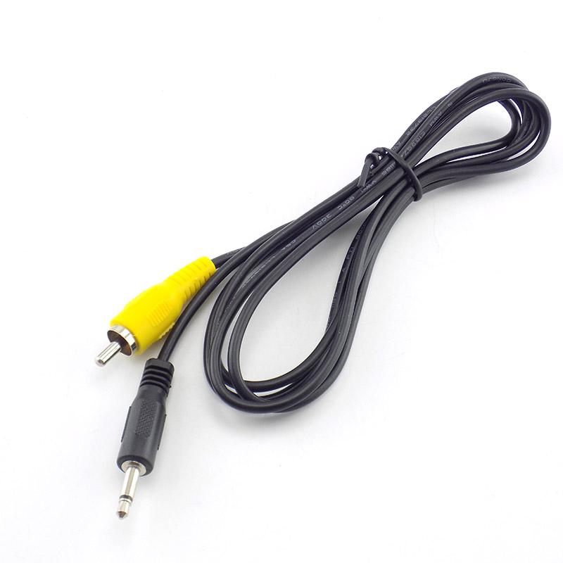 1.5M 3.5mm Mono To RCA Male Cable AV Audio Video Wire Adapter for Computer Laptop MP3/MP4
