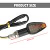 2x Universal 12V Motorcycle LED Turn Signal Lights Amber Flashing Light Blinker Turn Signal Lamp Moto Indicator Lamp Accessories