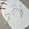 Cherry Blossom Iron-On Patch Blossom Plum Applique Patch Embroidered Flower Vines DIY Trim for Jeans Garment Women Clothing Jacket Backpack