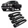LWN 8pcs/set Stoving Varnish Black Door Handle Cover Set For Dodge Ram 1500 2500/3500 02-08
