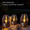 4/1pcs LED Solar Candles Light Flameless Rechargeable Night Light For Party Garden Decor Outdoor Waterproof Solar Candles Lamp