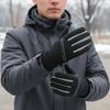Solid Color Cycling Gloves Full Finger Sports Mittens Fashion Winter Warm Gloves  Cycling