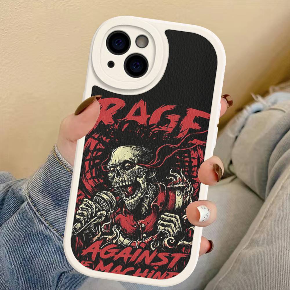 R-Rage A-Against T-The M-Machine Band Phone Cover For IPhone 16 15 14 13 12 11 Pro Max Plus Leather Soft Case