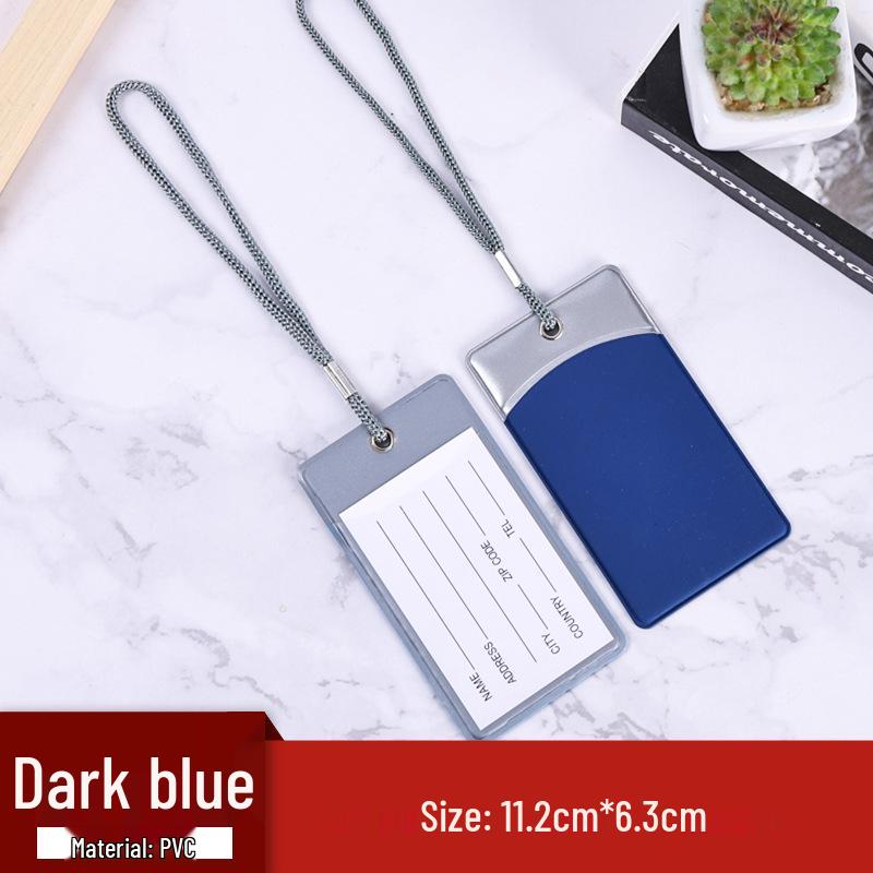 Персонализированная многоцветная ПВХ бирка для багажа со шнурком и карточкой для информации