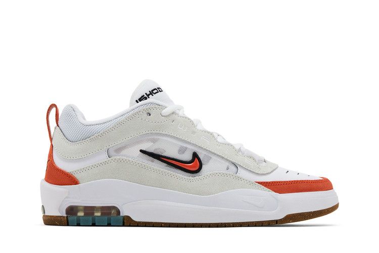 Мужские кроссовки Nike SB Air Max Ishod Wair Белый Оранжевый Каучук Белый/Оранжевый-Саммит Белый-Черный-Каучук Светло-коричневый
