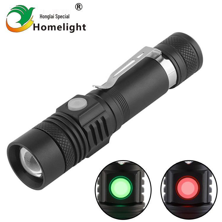 T6 Rechargeable USB High-Power LED Flashlight with Telescopic Zoom for Outdoor Use