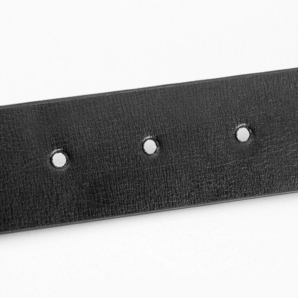 Brand Designer Craft DIY Genuine Leather Belt 3.3cm with Hole No Buckle Girdle Classic Waistband