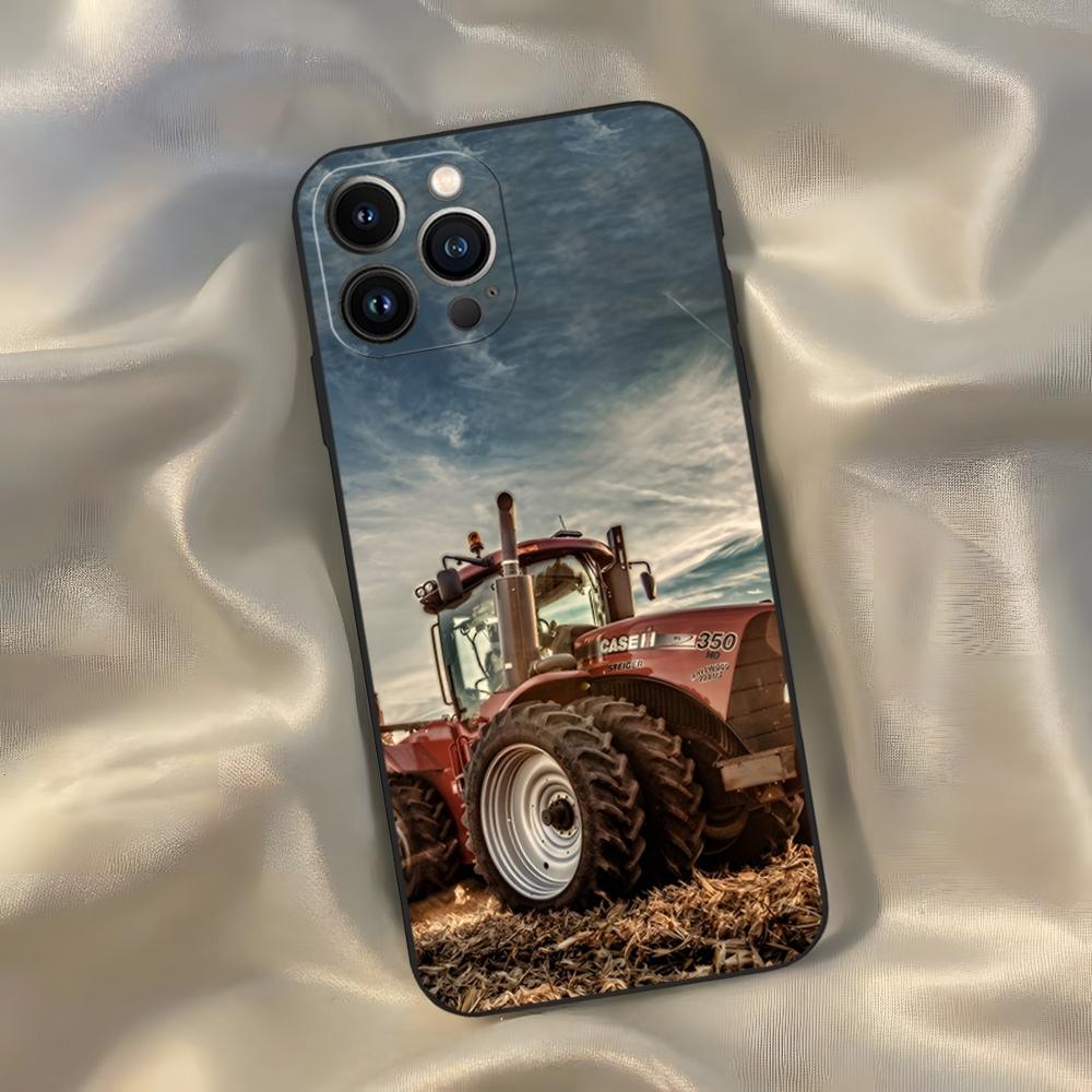 Чехол International Havester IH Трактор Чехол для телефона для Iphone 16 15 14 13 12 11 Pro Max Xr X Xs Mini 8 Plus SE 2022 Черный Мягкий Si