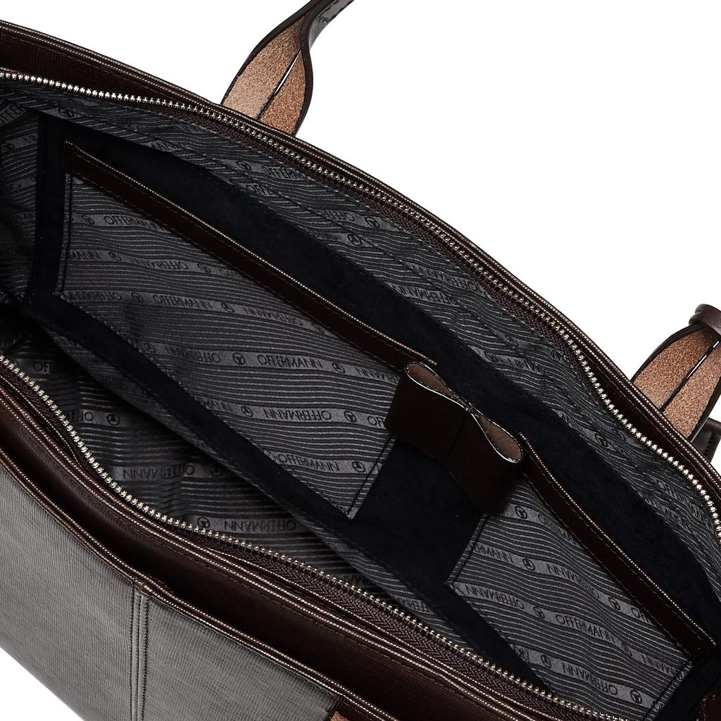 Мужская сумка-тоут Offermann EHRGEIZ, Сделано в Японии, Натуральная кожа, Вместимость формата B4, Нет. 70003, Темно-коричневый