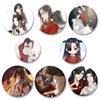 32/44/58mm Anime Heaven Official's Blessing Badge Hua Cheng/Xie Lian Cartoon Brooches Handmade Cute Enamel Pins for Jewelry Gift Accessory