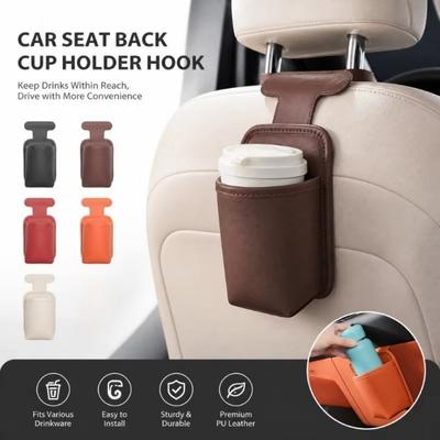 Space Saving Car Backrest Storage Organizer for Phone Milk Tea Water Cup Sundries