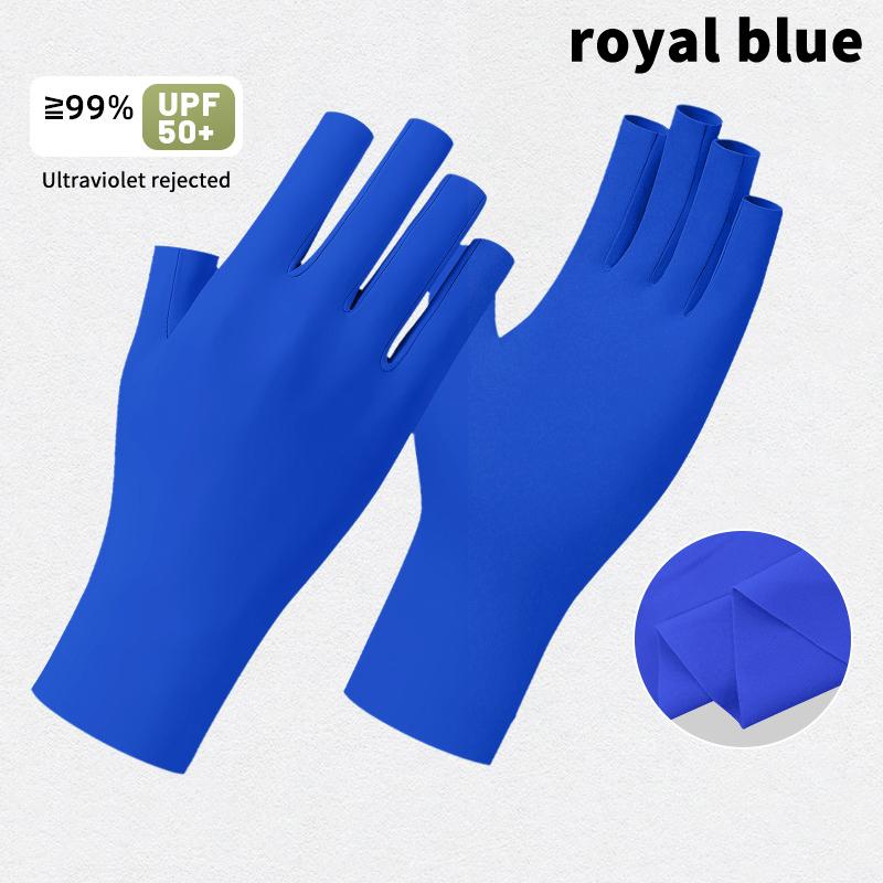 1 Pair Anti Uv Nail Gloves Uv Gel Shield Glove Half Finger Manicure Led Lamp Nail Art Salon Tools