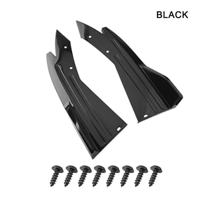 2 шт. Универсальный автомобильный задний бампер спойлер губа карбоновое волокно крыло отделка защита противоударный диффузор боковая юбка обертка угловой сплиттер