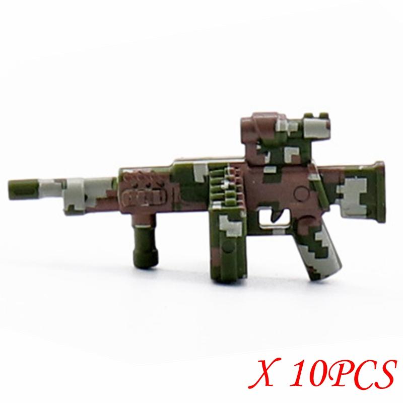 Блокируемая военная сумка для оружия MOC Пистолеты Собаки Парашют Конструктор Игрушки для детей с военными блокируемыми игрушками SWAT