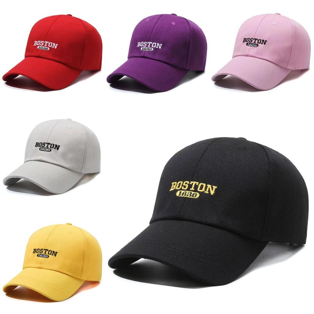 Boston 1690 Letter Embroidery Baseball Cap Sun Protection Breathable Gift Hat