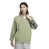 Adidas Wording Pack Loose Fit French Terry Hoodie KWX99 Tent Green Men's Full-Zip (JG8597)