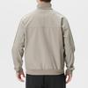 Adidas Jackets Men's Light Khaki Gray Stand Collar Moderate Other KR2533
