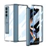 Прозрачный магнитный чехол-подставка Samsung Z Fold 4 с гальваническим дизайном Phantom
