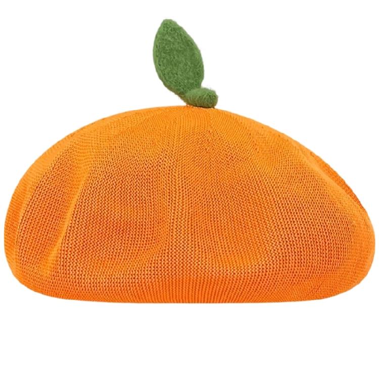 Stylish Tangerine Fisherman Hat With Sun Protection Baseball Cap Beret Suitable For Males Females And Kids
