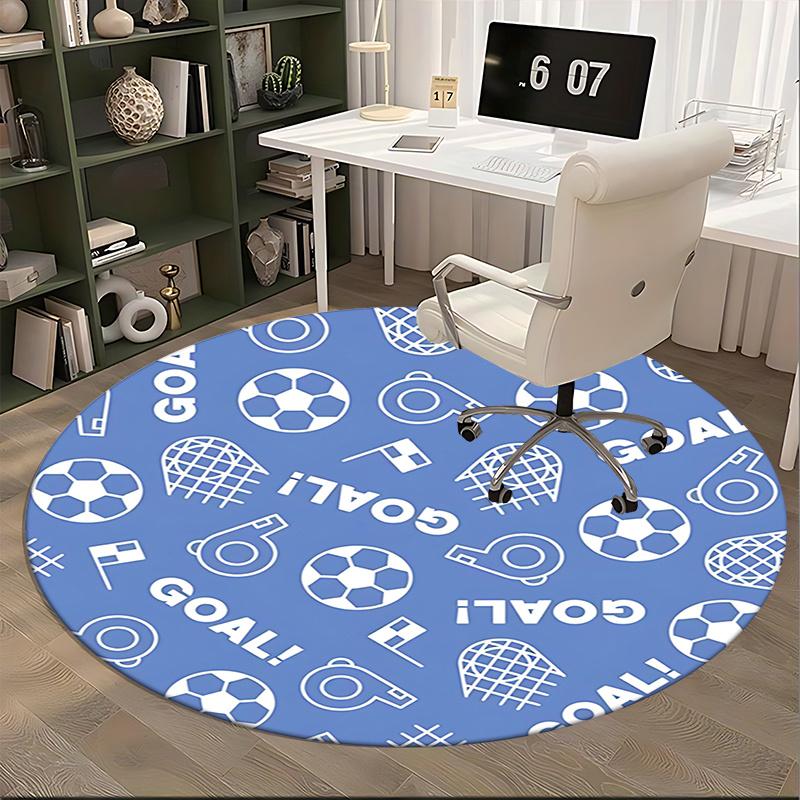 Goal! Soccer Office Carpet Chair Mats, Sports Themed Rug for Home Decor, Office, Living Room, Bedroom, Gift Idea1118071a