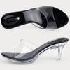 Elegant Woman Heeled Shoes Summer Lightweight Comfortable Women's Sandals Casual Outdoor Transparent PVC Sandals
