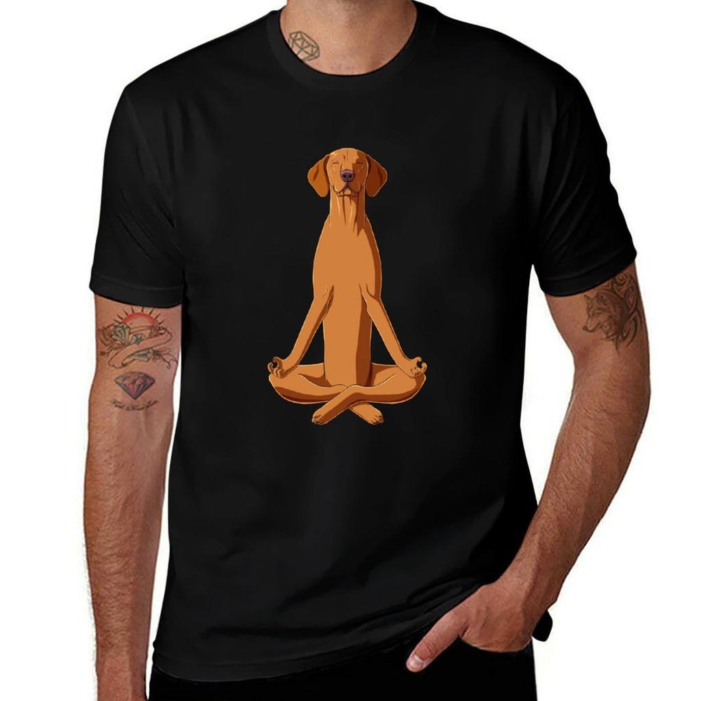 Dog Hungarian Vizsla Meditate Tshirt Quick Dry Training Short Sleeve Tee