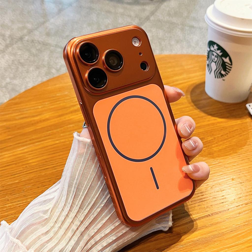 Тонкий матовый чехол для Apple iPhone 17 Pro Max: Полное покрытие линзы, Магнитное крепление