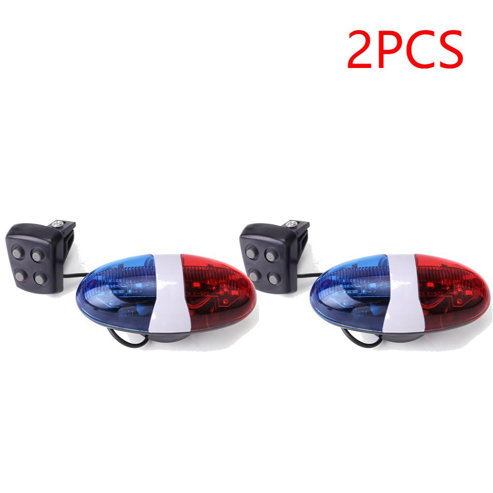 2-10PCS Bike Horn With Mounting Bracket Electric Bike Horn with Flashing LED Light Electronic Bell For Below 24mm Handlebar