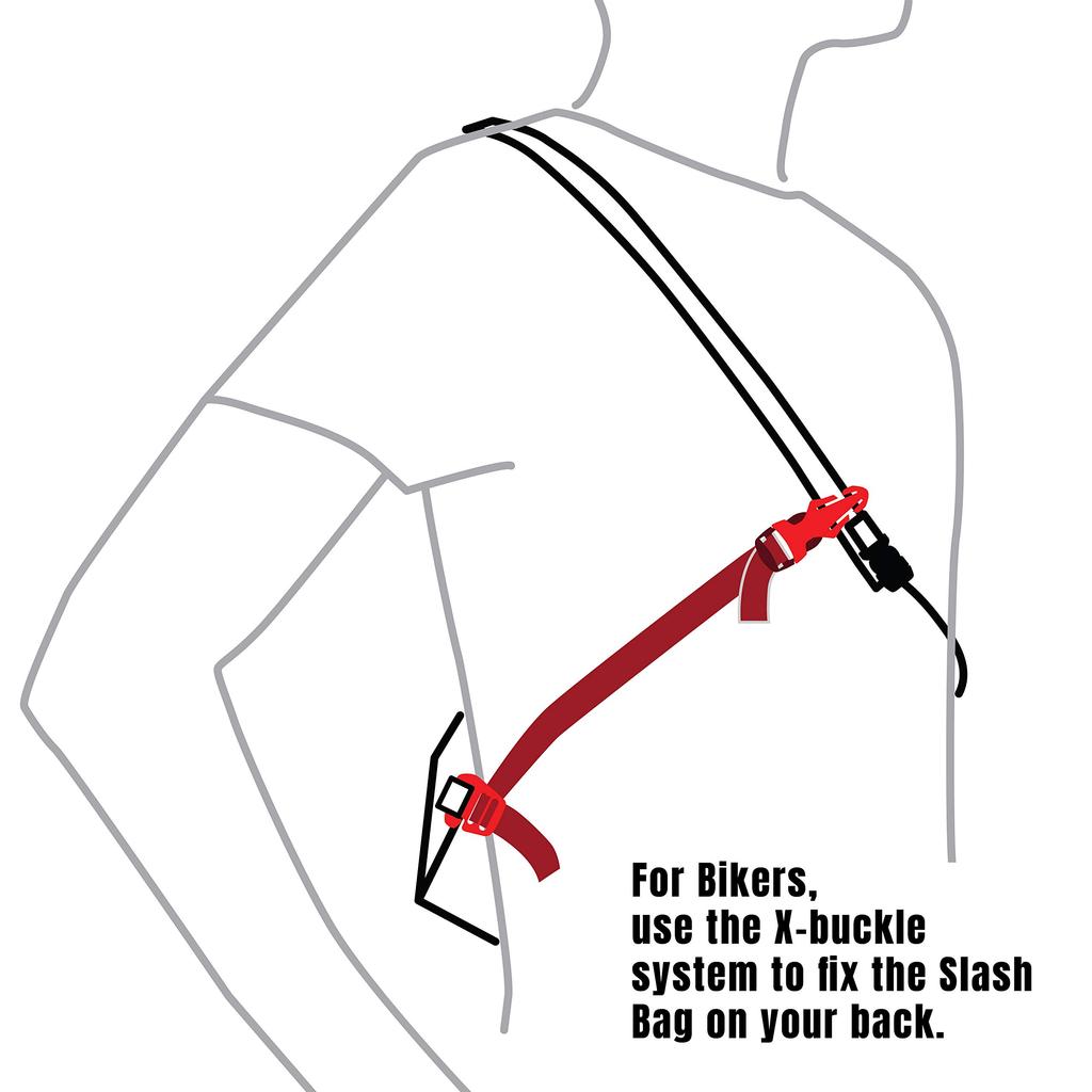 [MONS] Ooe Slash Bag X-PAC™ SACOCHE (Black Camouflage)