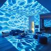Water Ripple Remote-Controlled Projection Night Light Ambient Lighting, Modern Simplicity, USB Powered, Geometric Design