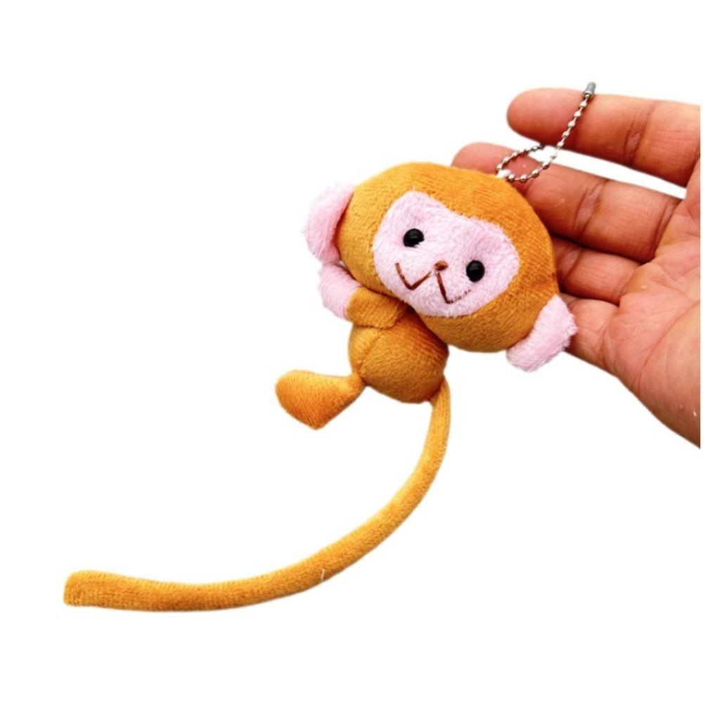Плюшевая игрушка обезьянка, кукла, брелок, подвеска для сумки, плюшевая игрушка обезьянка, подвеска-обезьянка, подвеска для рюкзака