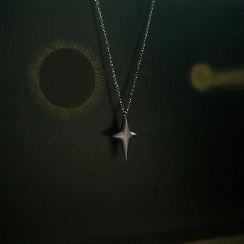 Модное ожерелье с подвеской в виде звезды, простое винтажное колье-чокер, цепочки для женщин, мужчин, пар, подарок на День святого Валентина