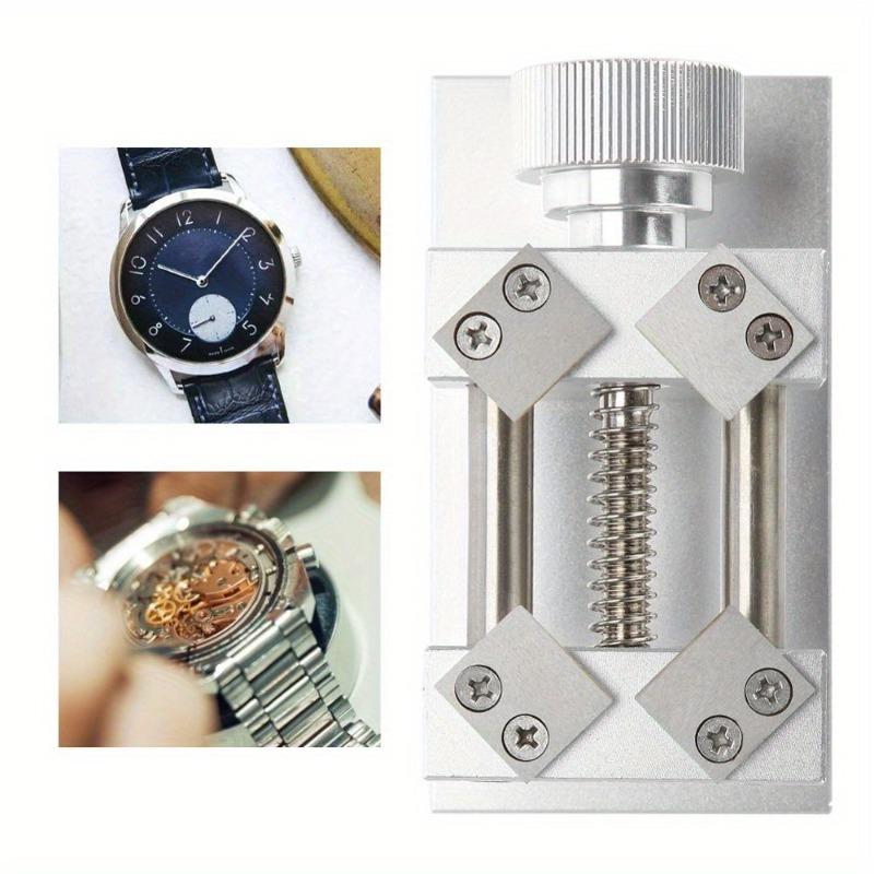 1 шт. Профессиональный инструмент для снятия безеля часов, инструмент для открывания задней крышки верстака, инструмент для ремонта деталей часов для часовщика, красный/серебристый