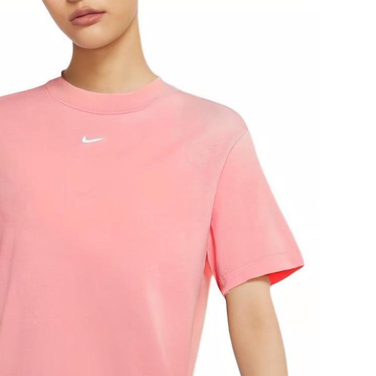 Nike Drop Shoulder Sleeve T Shirt Women's Pink DH4256-631