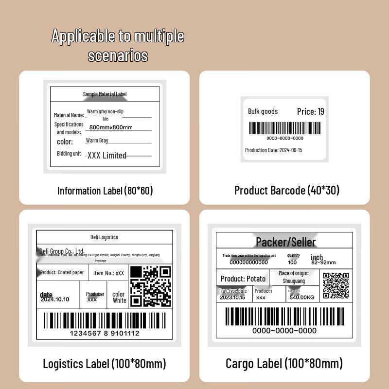 Deli Coated Label Paper Roll