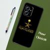 Kingdom of Saudi Arabia Flag Case For Xiaomi Redmi Note 12 11 10 8 9 Pro 9S 10S 11S 12S Cover For Redmi 12 9C 10C 12C