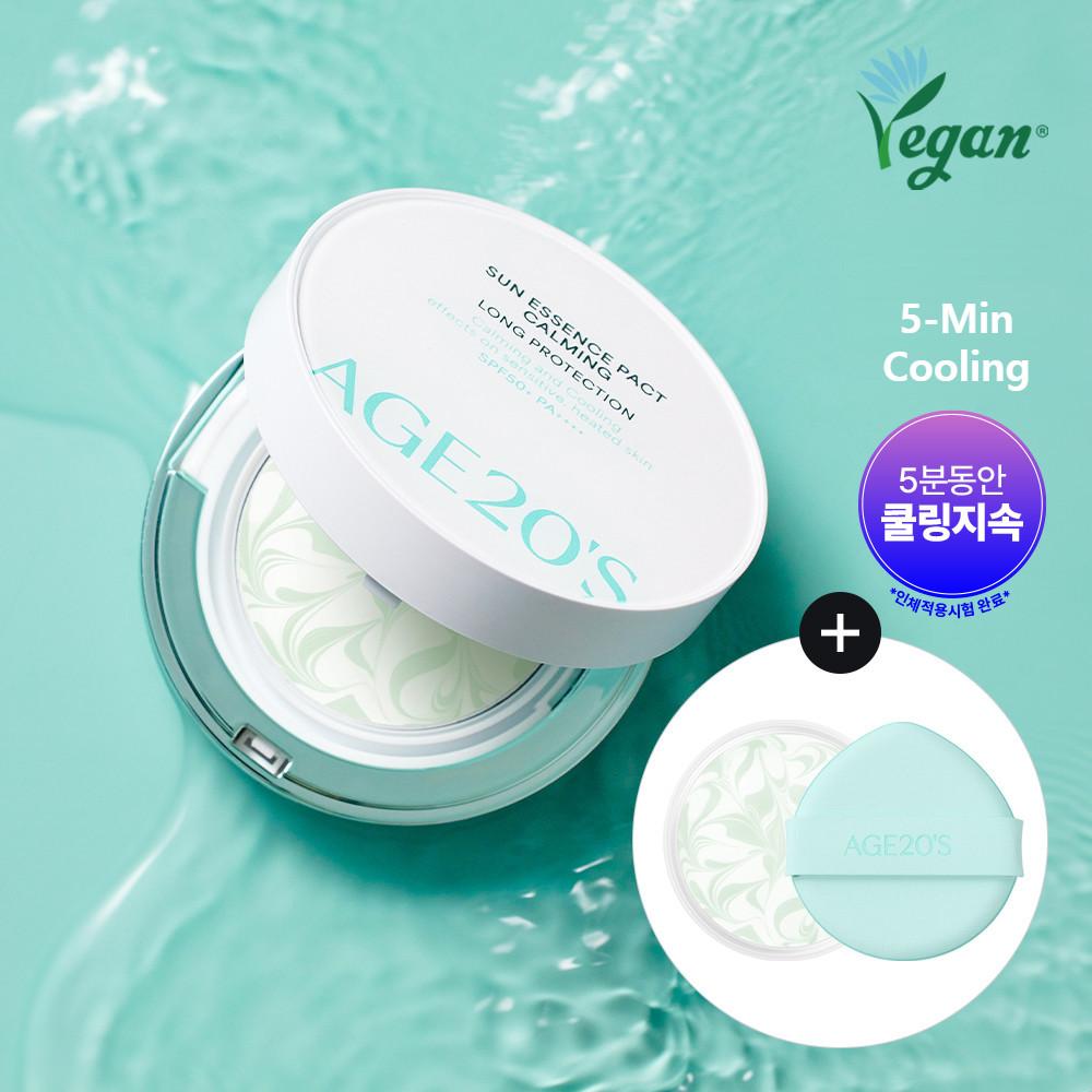 AGE20S Calming Mineral Sun Essence Pact + Refill Set