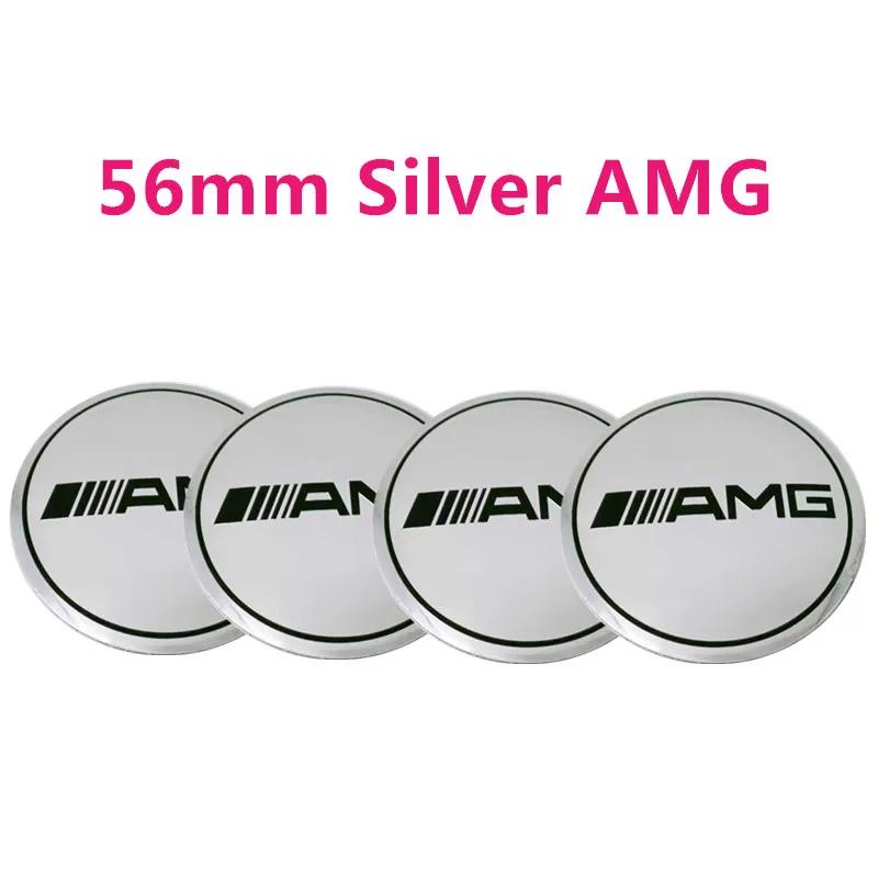 CEJ1 2025 Hot For Benz 4pcs 56mm 60mm 65mm 75mm Car Wheel Center Hub Emblem Sticker For Mercedes Benz W203 W204 W205 W213 W210 W211 W