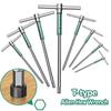 Шестигранный ключ Т-образный Allen Hex Wrench T/L 2/2,5/3/3,5/4/4,5/5/6/8/10 мм Torx Отвертка Гаечный ключ Т-образный Ручной инструмент Удлиненный шестигранный ключ Allen