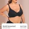 European and American Underwire Lace Jacquard Underwear Large Size Bra Corset