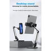 Portable Tablet Stand Aluminum Alloy Desktop With 360 ° Rotation Ultra Stable 1kg Load Capacity Foldable Adjustable Lazy Holder 
