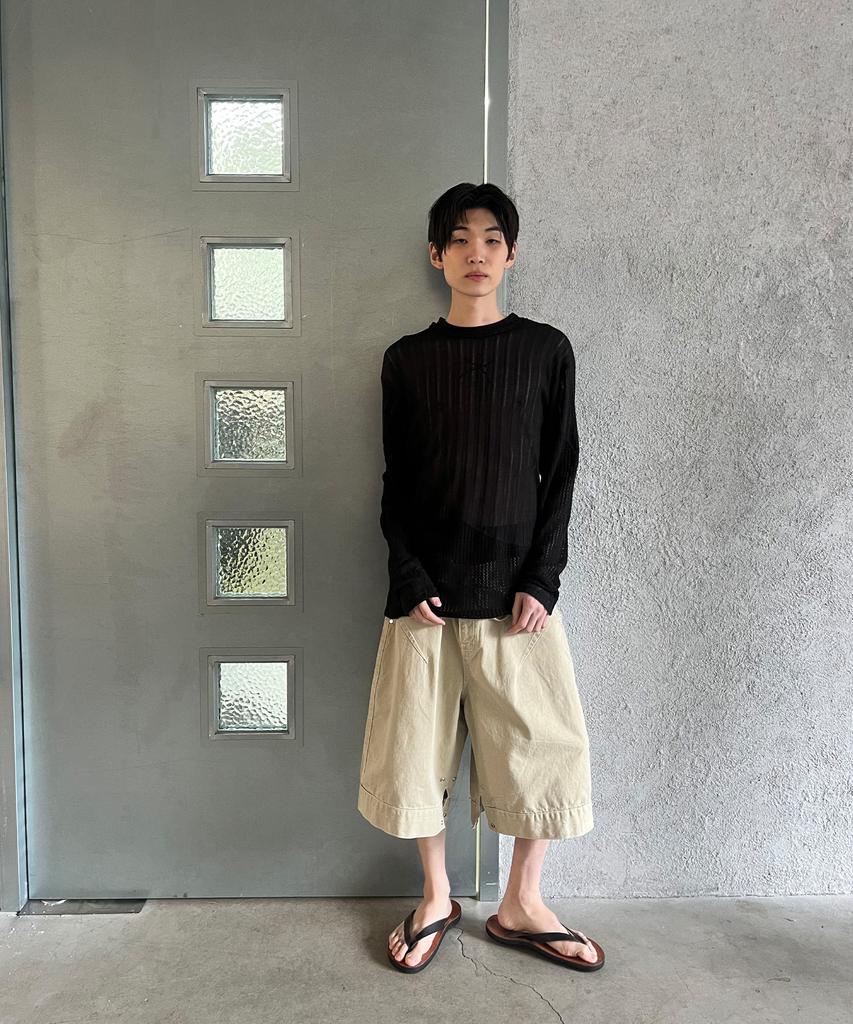 PARADIGMFILM [Ep.02] Waved Panel Long Sleeve (Black)