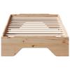 Solid Wood Bed Frame without Mattress Stackable 75 x 190 cm