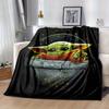 1pc. Cute Yoda Print Blanket - Perfect for Home, Office, Outdoor Use, Gift Idea, Suitable for All Seasonsz0417275
