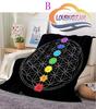 Sacred Planet Geometry Atomite Flower of Life Flannel Warm and Soft Plush Sofa Bed Blanket Throw Blanket for Picnic